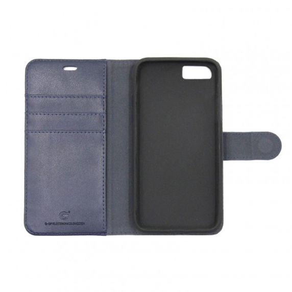 bild på iPhone 6/6S Plånboksfodral Magnet Läder med Stativ - Mörkblå