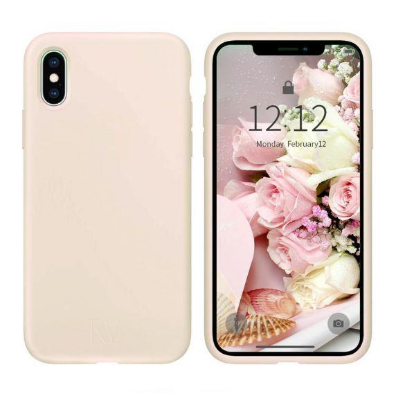 bild på iPhone X/XS Case - Silicone Rvelon Beige