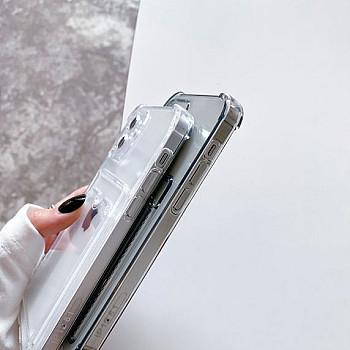 bild på iPhone 11 Stöttåligt Skal med Korthållare - Transparent