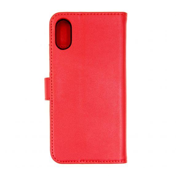 bild på iPhone XR Plånboksfodral Läder med Stativ - Röd