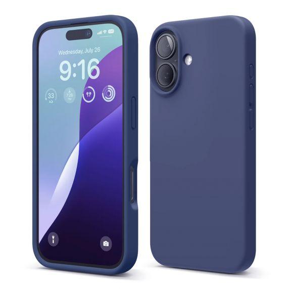 Kuva:  iPhone 16 -puhelimen silikonikuori Rvelon - Sininen