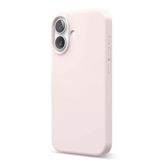 Kuva:  iPhone 16 -puhelinkuori, silikoni, Rvelon - vaaleanpunainen