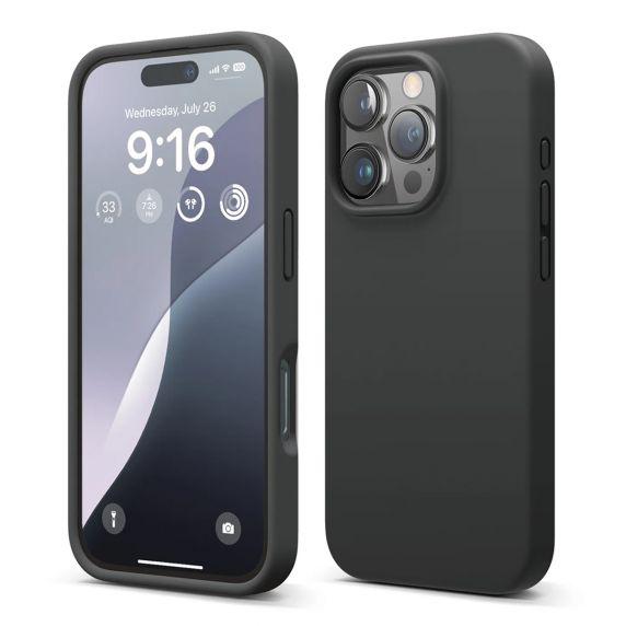 Bild på iPhone 16 Pro Max Mobilskal Silikon Rvelon - Svart