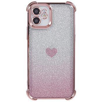 bild på Lyxigt glitterskal rosa för iPhone 12