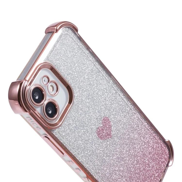 bild på Lyxigt glitterskal rosa för iPhone 12