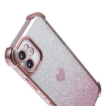 bild på Lyxigt glitterskal rosa för iPhone 12