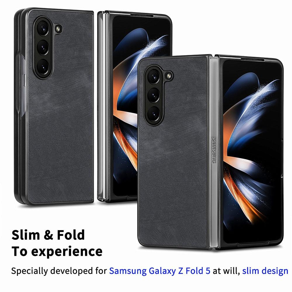 Bild på Samsung Galaxy Z Fold5 5G Vintage PU-läderfodral