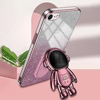 bild på Glitter Astronaut Skal till iPhone 6/6s/7/8/SE - Rosa