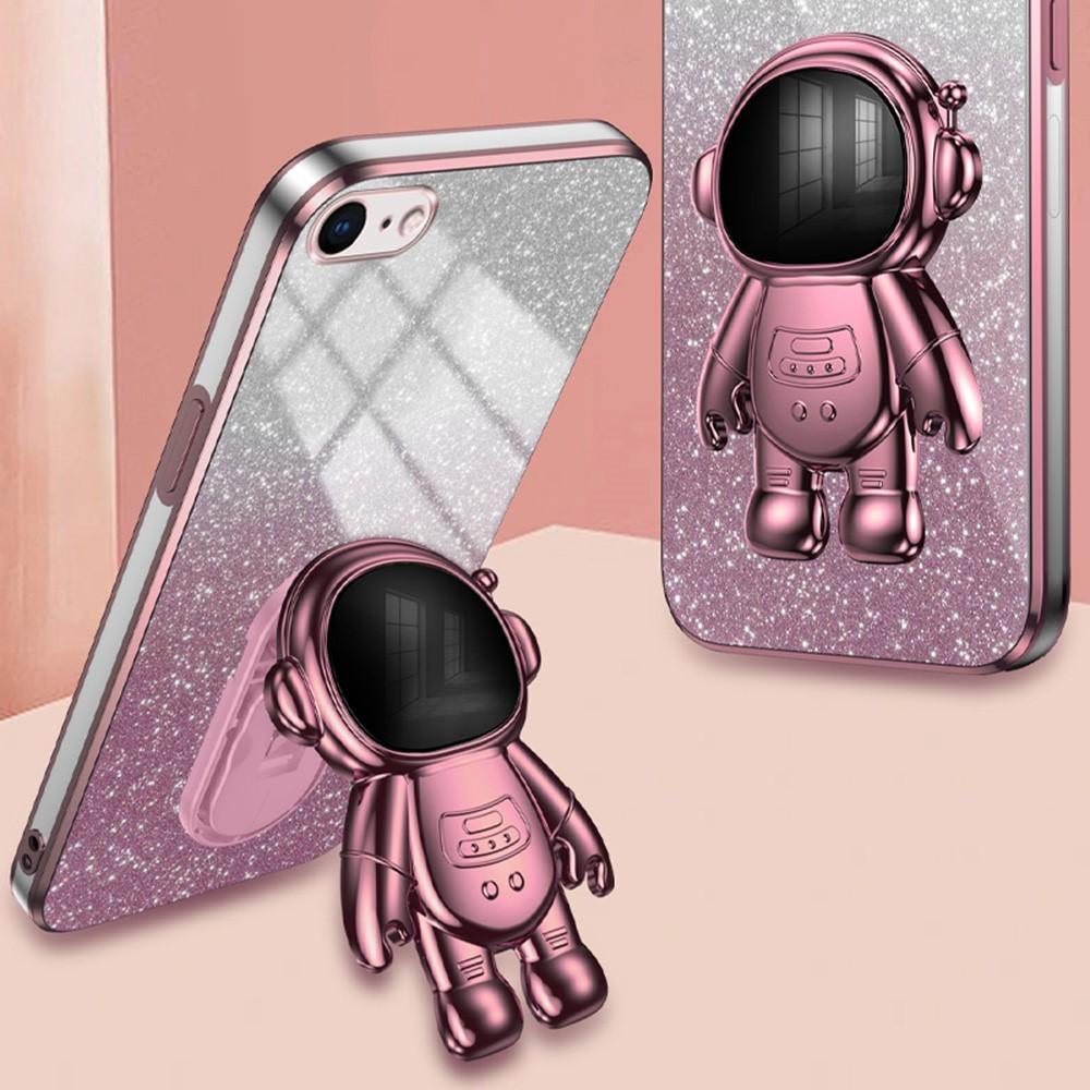 bild på Glitter Astronaut Skal till iPhone 6/6s/7/8/SE - Rosa