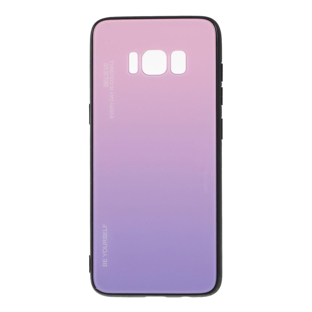 Bild på Färggradient Skal i Glas/PC/TPU till Samsung S8 - Rosa/Lila