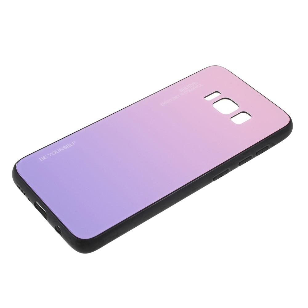 Bild på Färggradient Skal i Glas/PC/TPU till Samsung S8 - Rosa/Lila