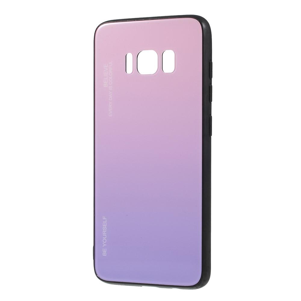 Bild på Färggradient Skal i Glas/PC/TPU till Samsung S8 - Rosa/Lila