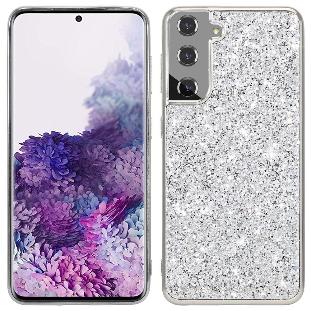 Bild på Samsung Galaxy S21 FE 5G Glitter Skyddsfodral - Silver