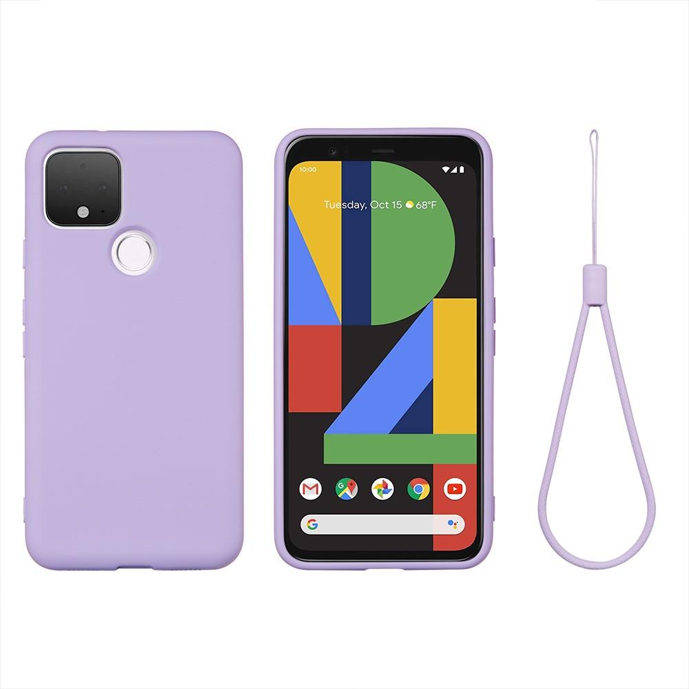 Bild på Google Pixel 4a  Stötdämpande Silikonskal - Lila