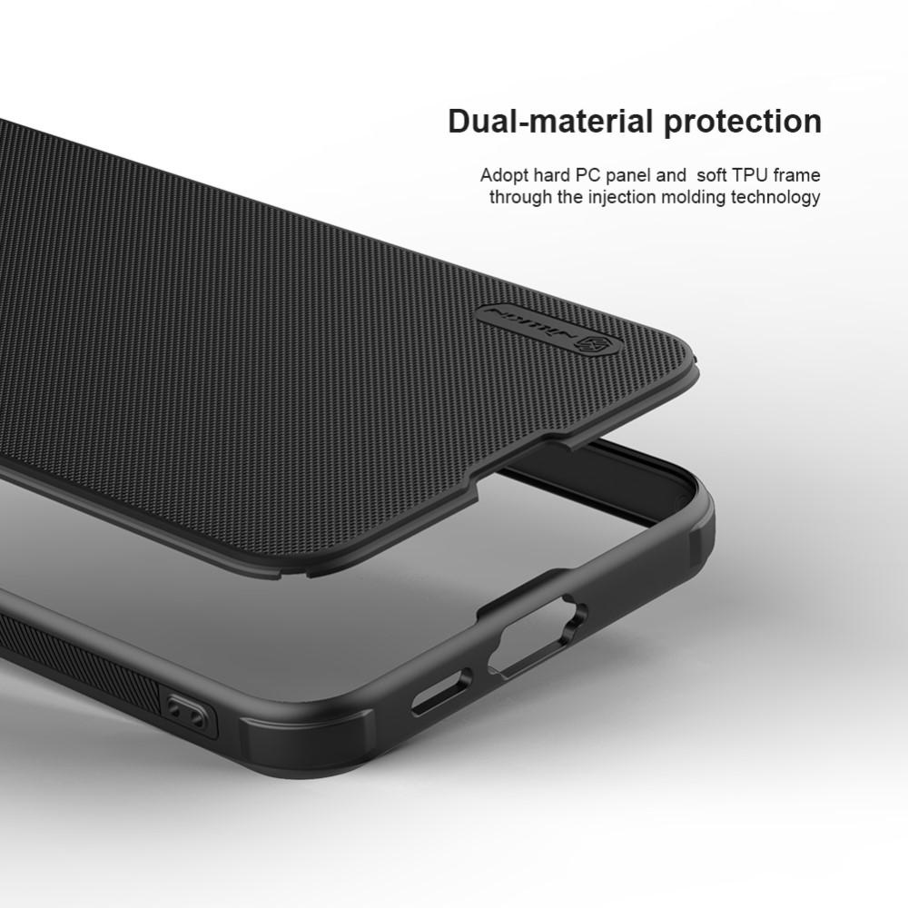 Bild på Super Frosted Shield Pro för Samsung Galaxy S24 FE, PC+TPU Drop-Proof skal med inbyggd magnetring - Svart