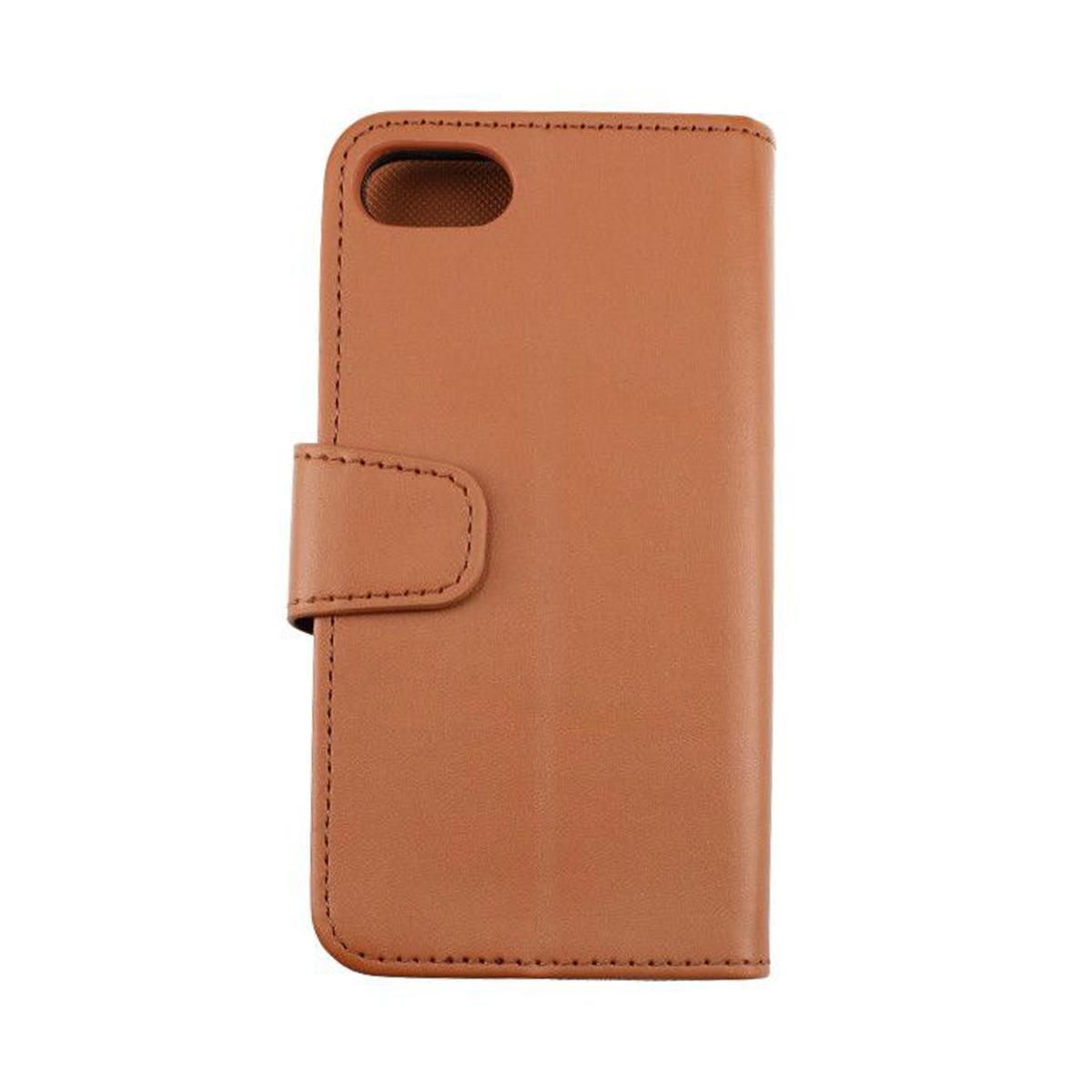 Billede af iPhone 7/8/SE 2020 pungcover med ekstra kortholder fra Rvelon - gyldenbrun