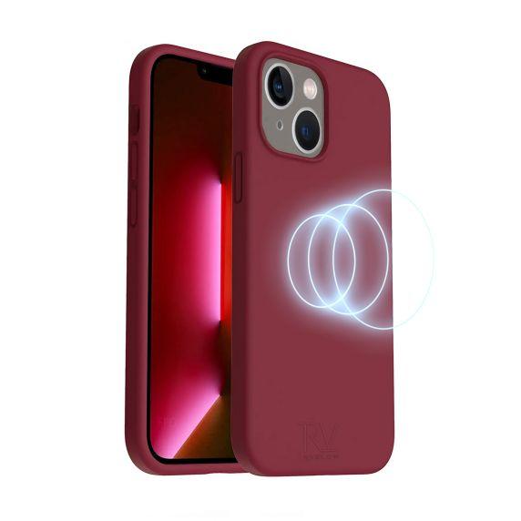 bild på iPhone 14 Silicone Case MagSafe Rvelon - Red