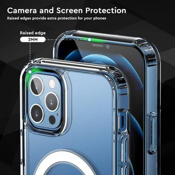 bild på iPhone 14 Pro Shockproof Case MagSafe Rvelon - Transparent