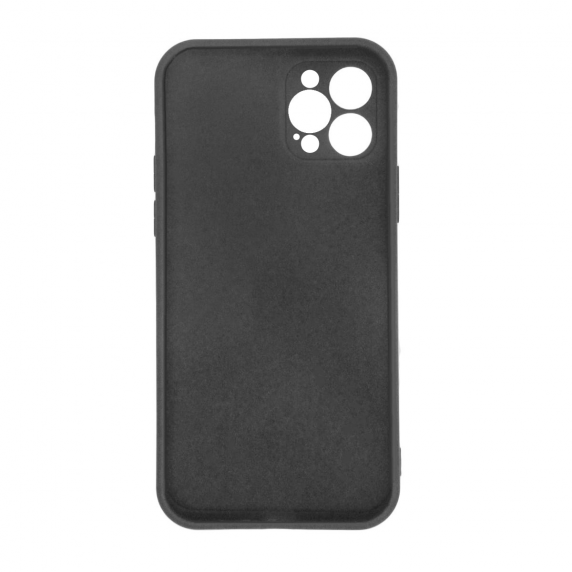 bild på Apple iPhone 12 Pro Max Silicone Case Black with Camera Cover High Quality
