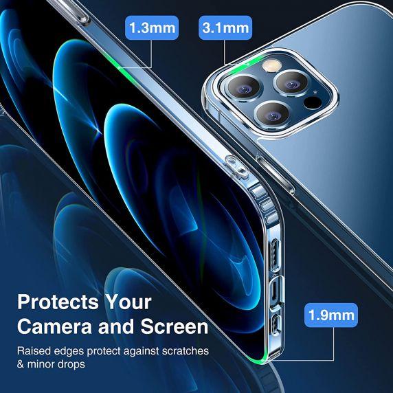 bild på iPhone 12/12 Pro Stöttåligt MagSafe Skal - Transparent