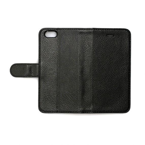 bild på iPhone 6/6S Plånboksfodral Läder med Stativ - Svart