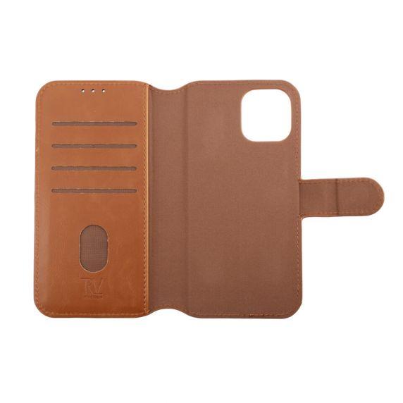 bild på iPhone 12/12 Pro Plånboksfodral Magnet Rvelon - Guldbrun