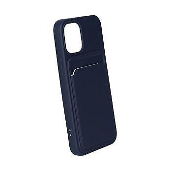 bild på iPhone 12 Mini Silikonskal med Korthållare - Blå