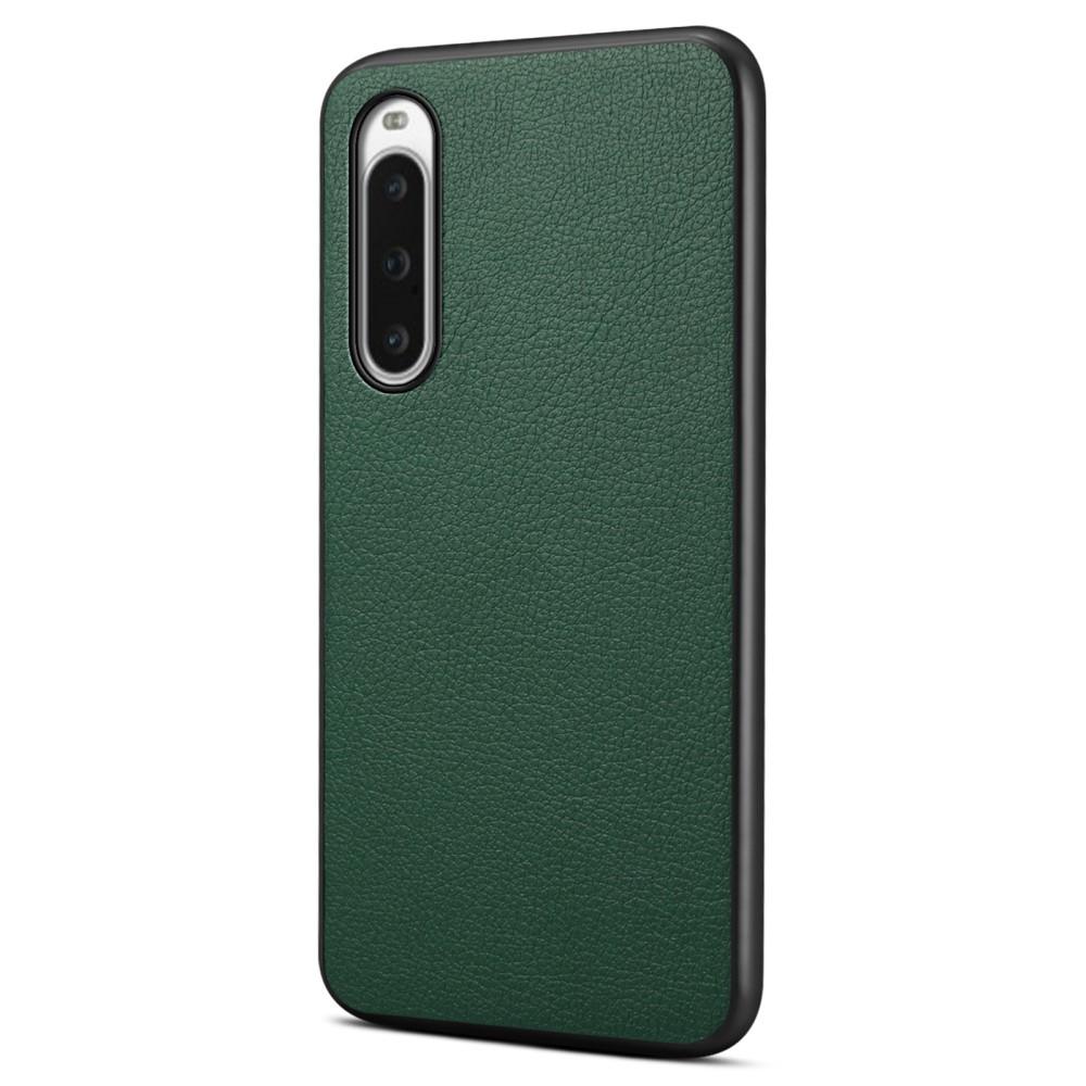 Bild på Sony Xperia 10 V Hybrid Skal PU/PC/TPU - Grön