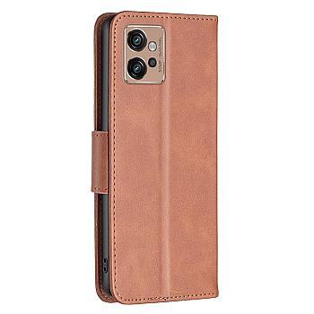 bild på Motorola Moto G32 4G Skinnfodral med Ställ - Brun
