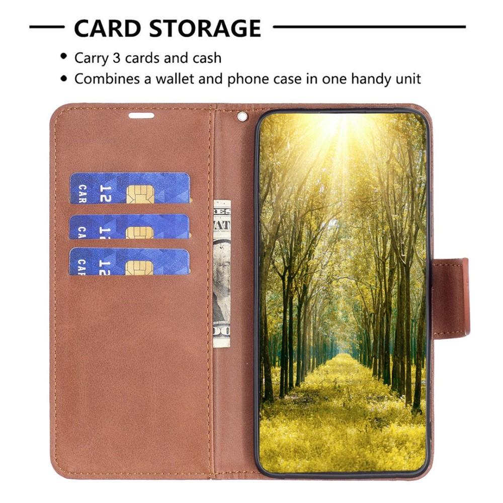 Bild på Motorola Moto G32 4G Skinnfodral med Ställ - Brun