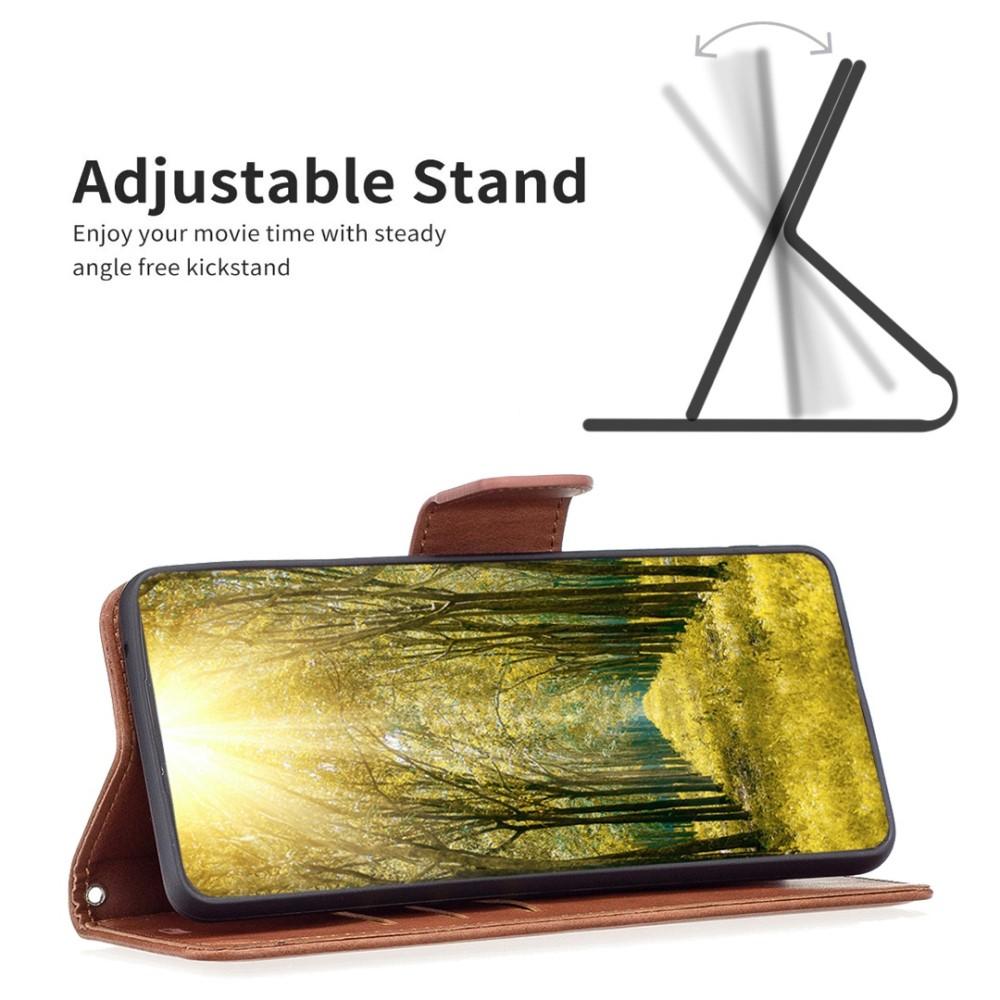 Bild på Motorola Moto G32 4G Skinnfodral med Ställ - Brun