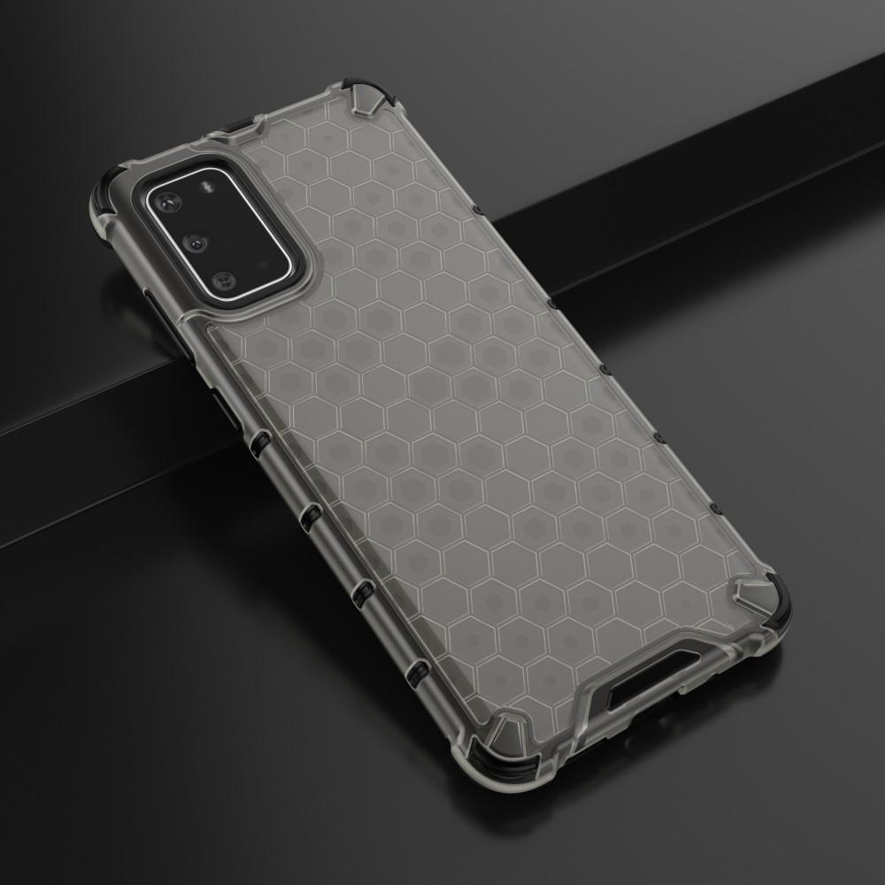 Billede af Støddæmpende cover med bikubemønster til Galaxy S20 Plus - Grå