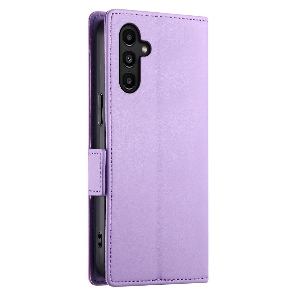 Bild på Ställfodral i Läder för Samsung Galaxy A14 - Lila