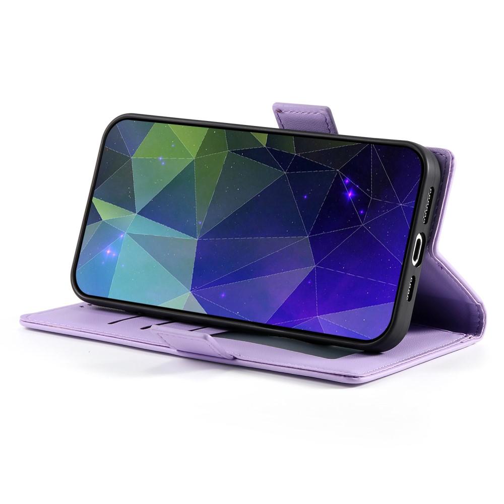 Bild på Ställfodral i Läder för Samsung Galaxy A14 - Lila