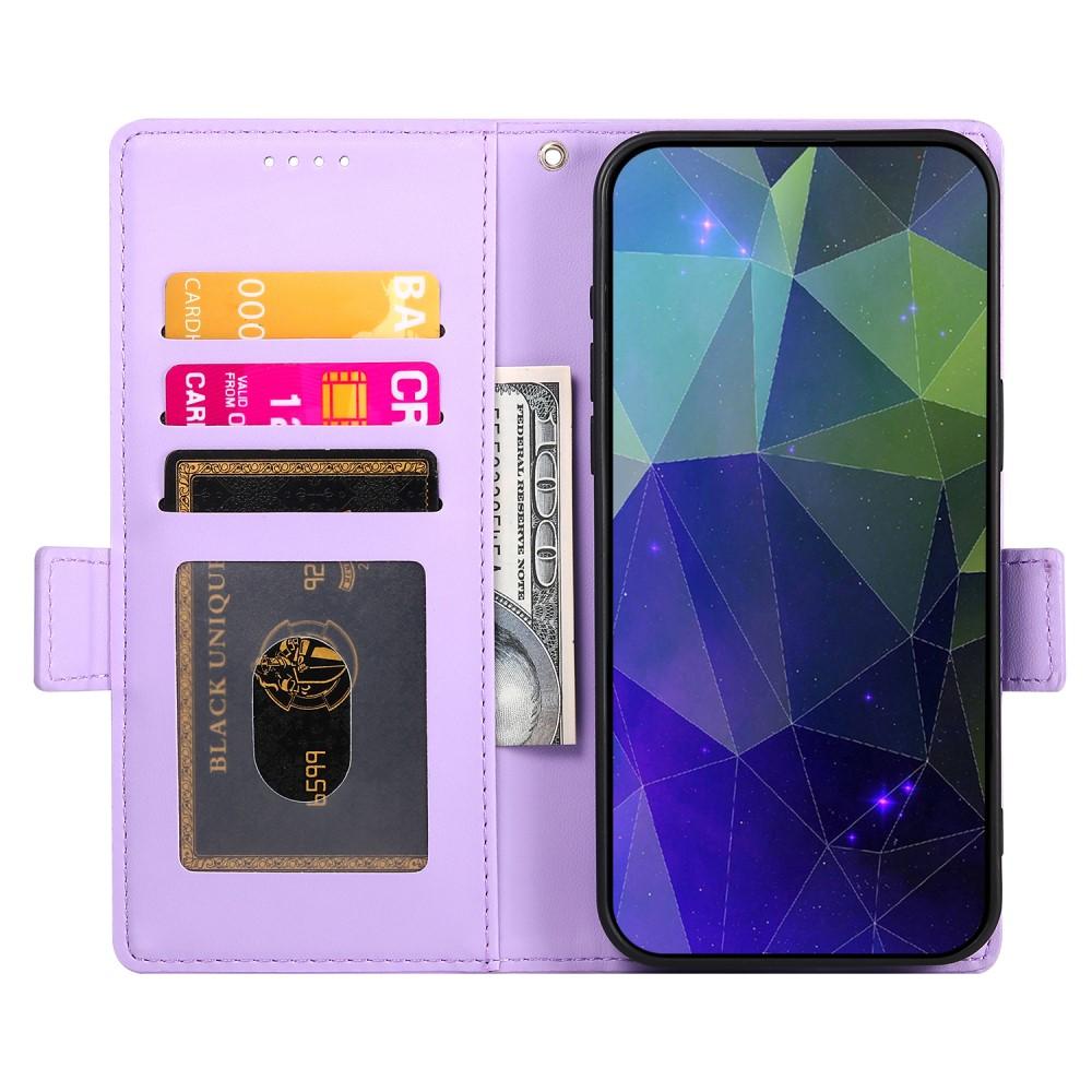Bild på Ställfodral i Läder för Samsung Galaxy A14 - Lila