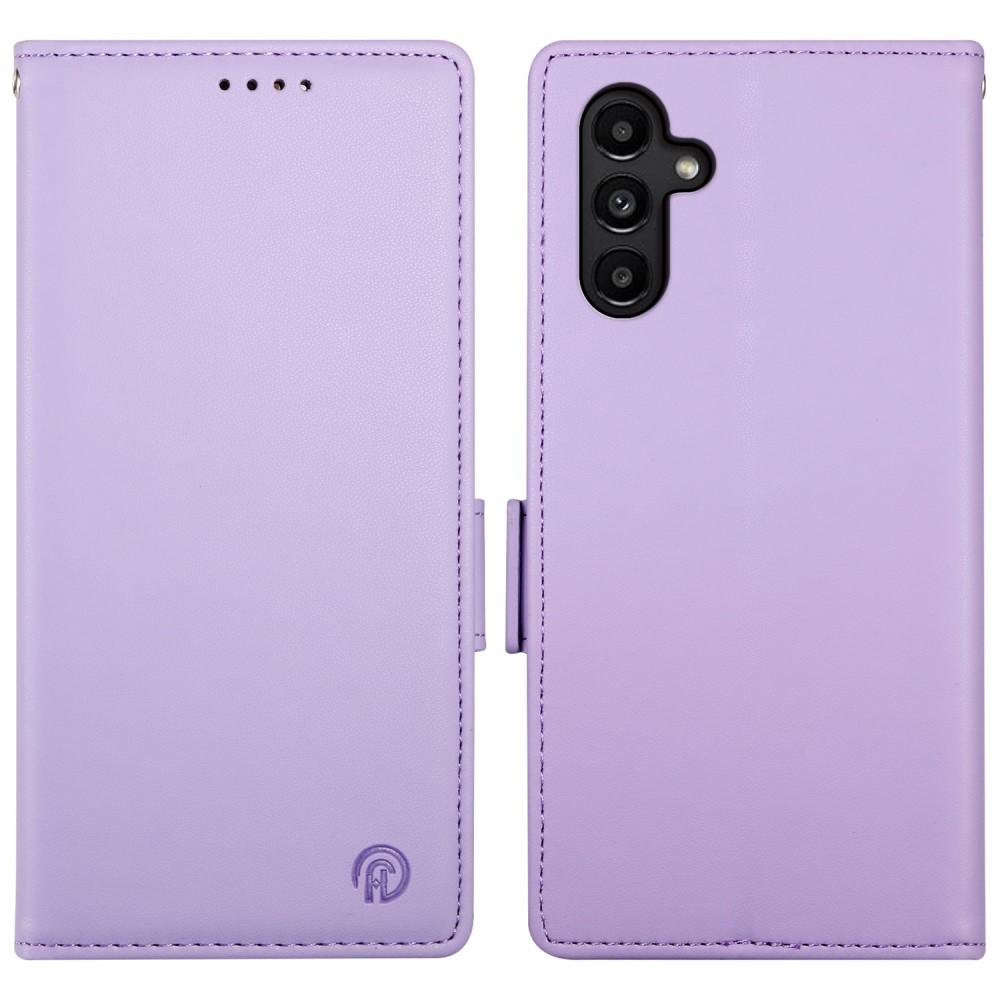 Bild på Ställfodral i Läder för Samsung Galaxy A14 - Lila