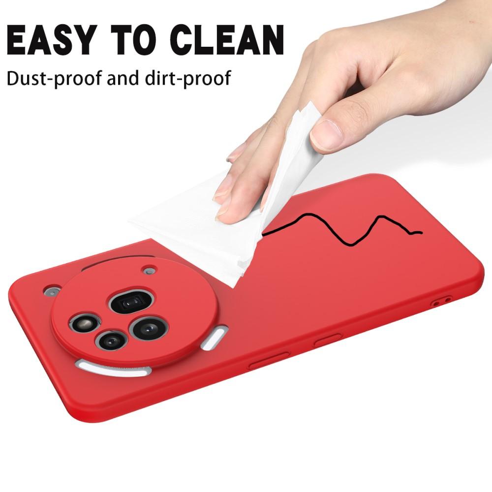 Bild på Nothing Phone (3a) Pro Silikonfodral med Handrem - Röd