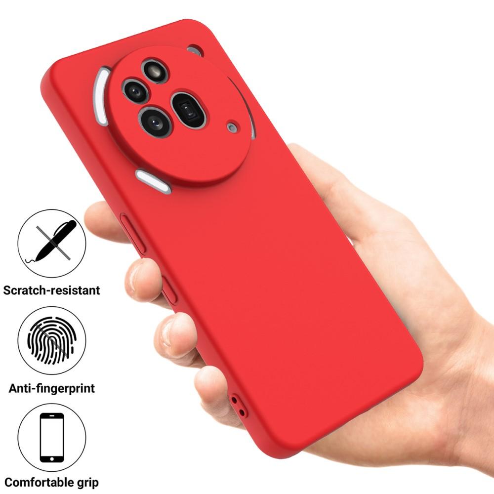 Bild på Nothing Phone (3a) Pro Silikonfodral med Handrem - Röd