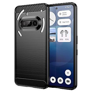 bild på Nothing Phone (3a) Skal - Kolfibertextur, Svart