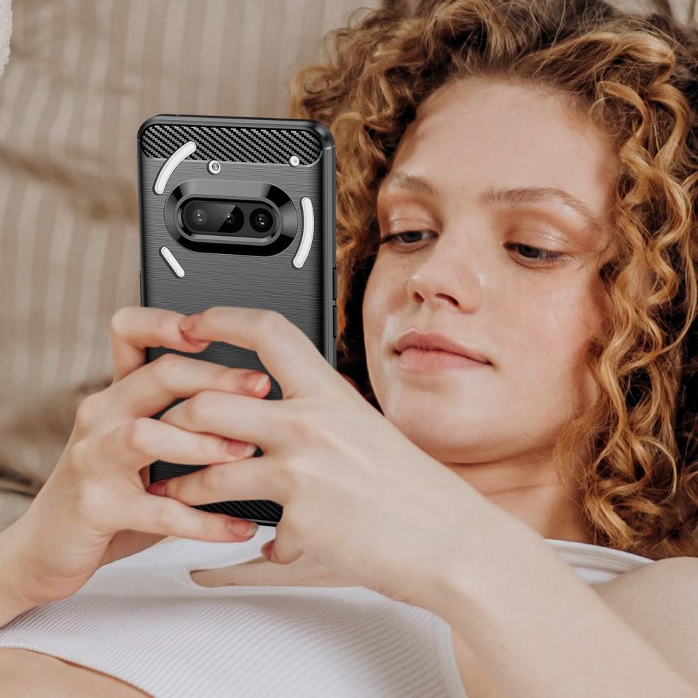 Bild på Nothing Phone (3a) Skal - Kolfibertextur, Svart