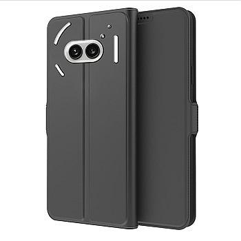 bild på Nothing Phones (2a) Plus Fodral Vikbart Ställ PU - Svart