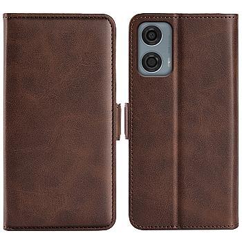 bild på Motorola Moto G24 Stöttålig Plånboksfodral, Brun