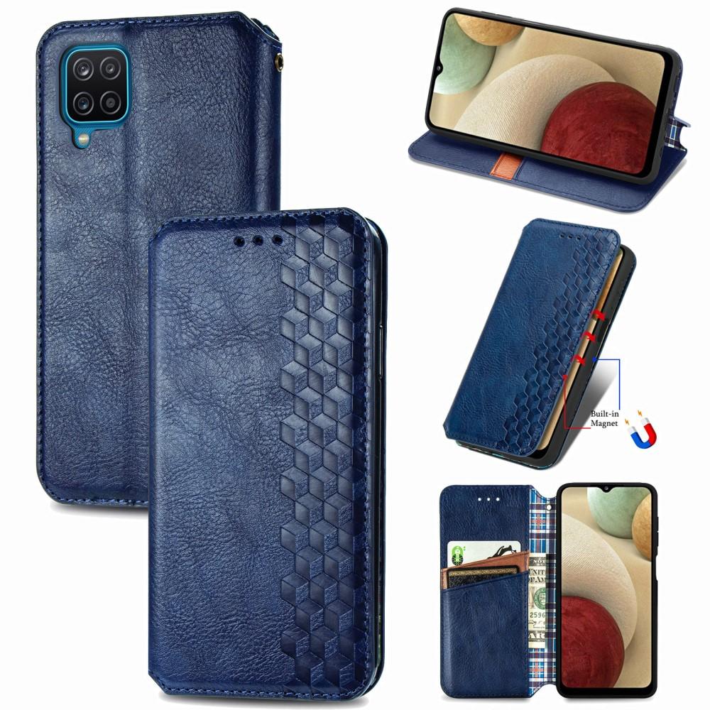 Bild på Samsung Galaxy A12 PU-läderfodral - Blå