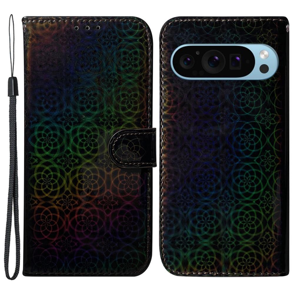 Bild på Google Pixel 9/9 Pro Dazzlande PU-läderfodral - Svart