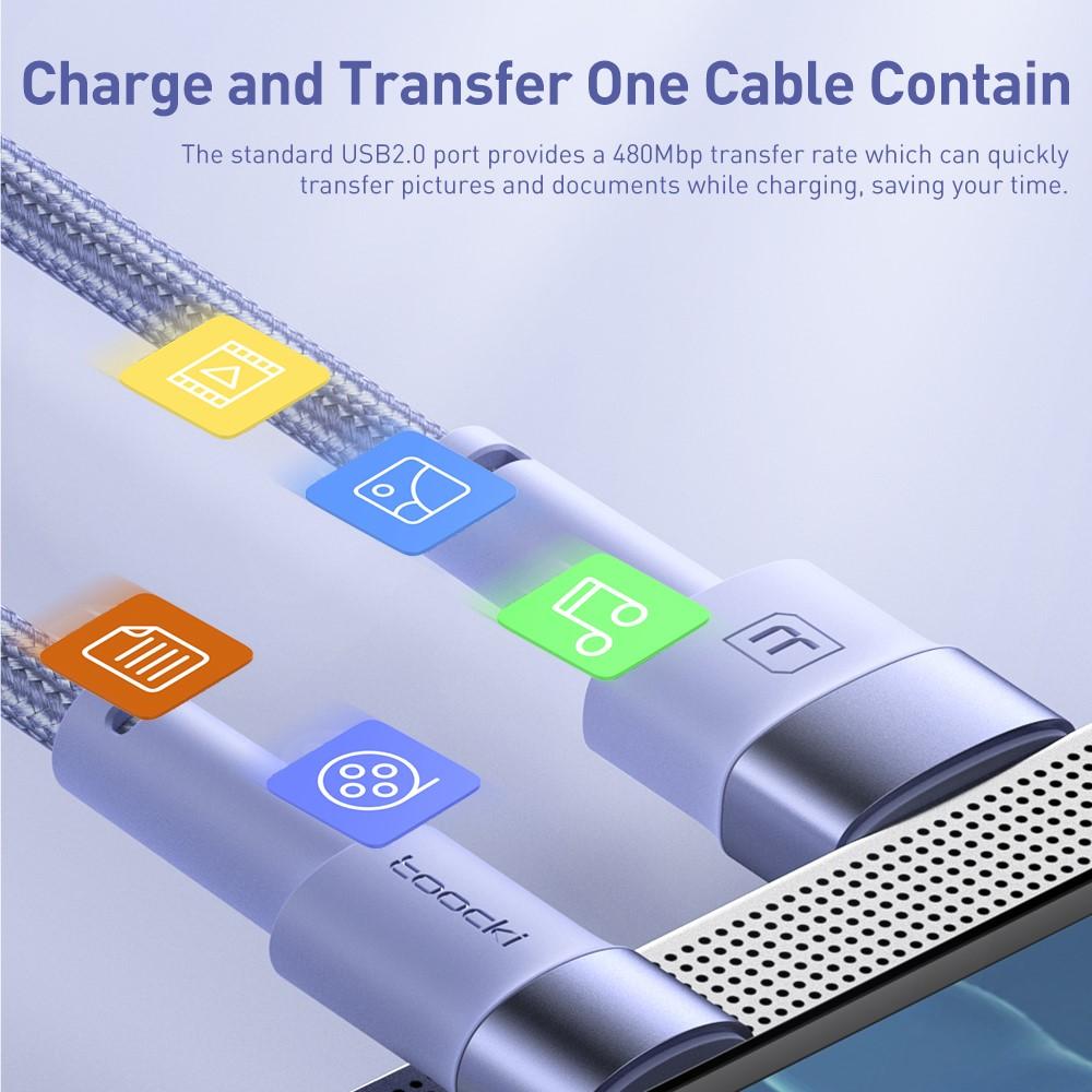 Bild på 2m USB till Micro USB-kabel 2.4A