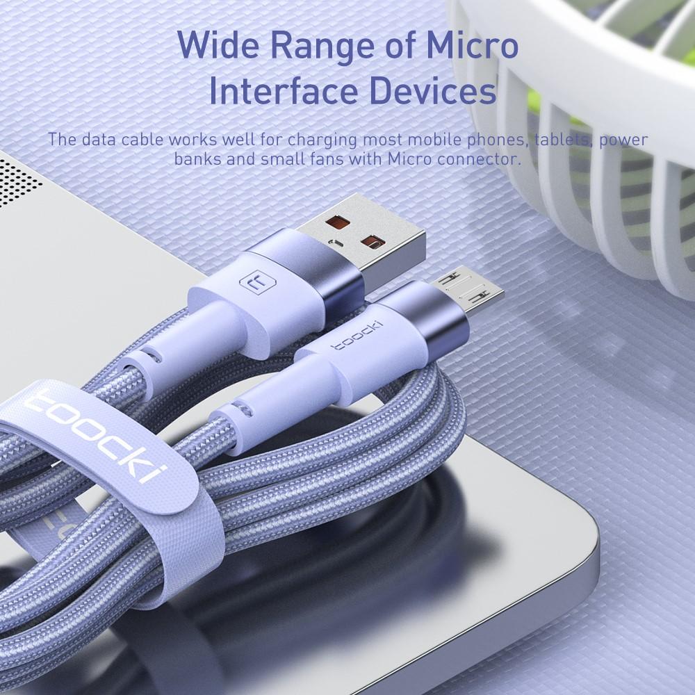Bild på 2m USB till Micro USB-kabel 2.4A