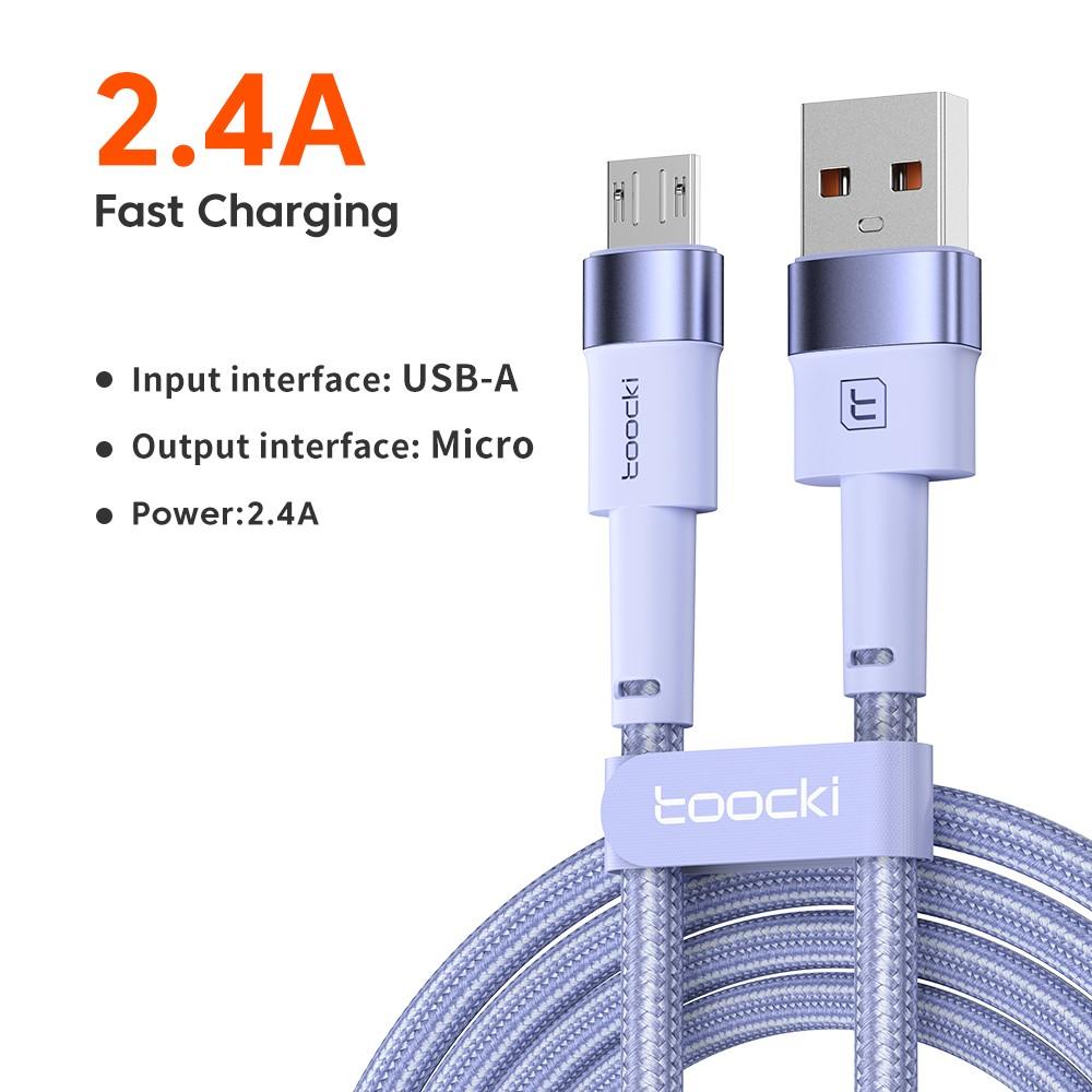 Bild på 2m USB till Micro USB-kabel 2.4A