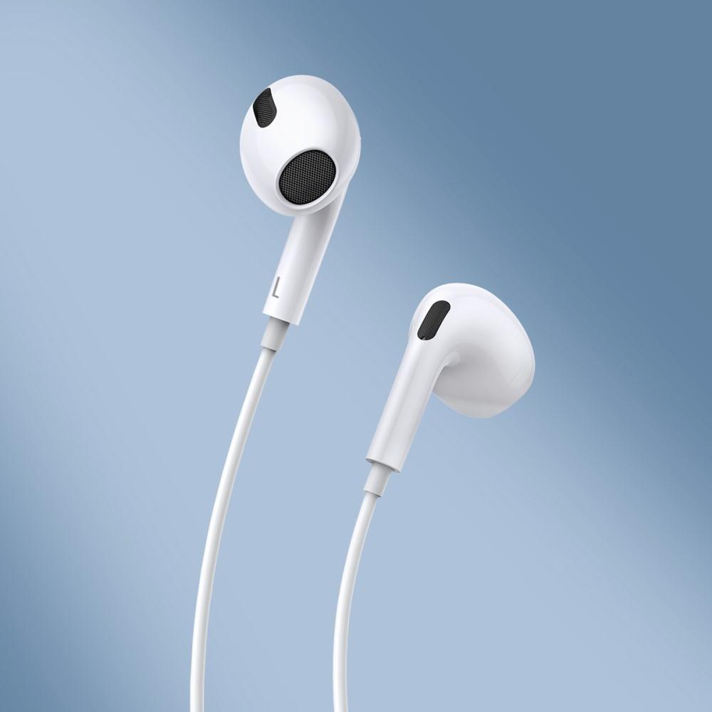Bild på BASEUS Encok H17 3.5mm Halv-In-Ear Vit