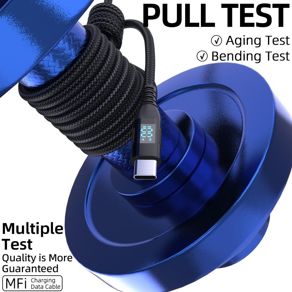 Bild på 3m USB-C till USB-C Kabel 100W 5A/20V - Svart