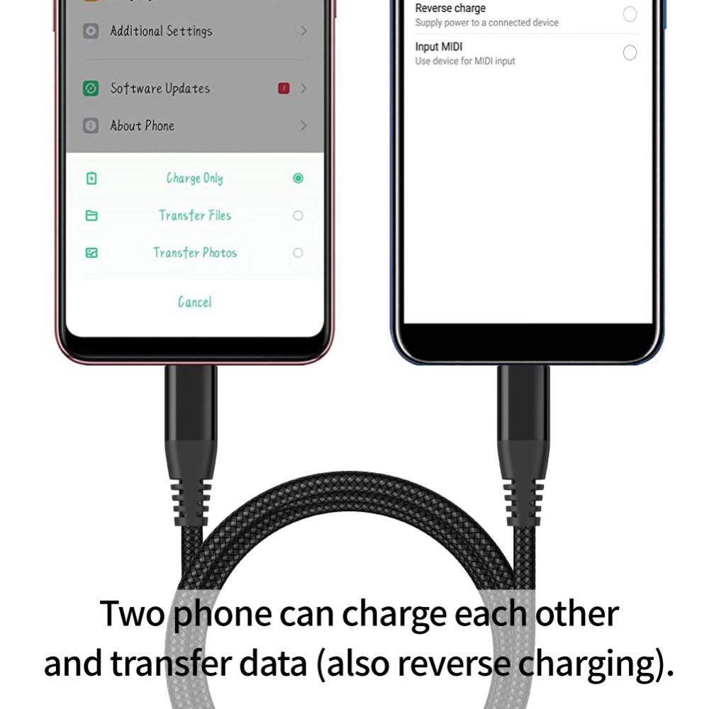 Bild på 3m USB-C PD 60W Laddkabel Nylon